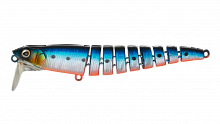 Воблер Многосоставной Strike Pro Flex X 105, цвет: A234-SBO-LU Blue Back Silver OB Fluo, (EG-056AL#A