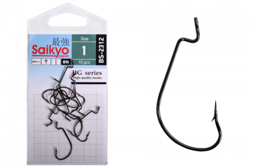 Крючки Saikyo BS-2312 BN № 1 (10 шт)