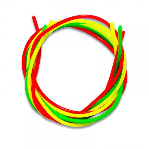 Кембрик силиконовый ZUB 1,0-2,0мм (3х30см)красный, желтый,зеленый фото 2