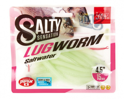 Черви съедоб. искусст. LJ Salty Sensation LUGWORM 4.5in (11,40)/F33 15шт. фото 3