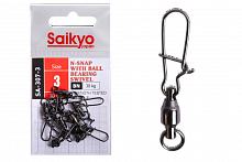 Вертлюг с застежкой Saikyo SA-307-3 - 10 шт (30кг)
