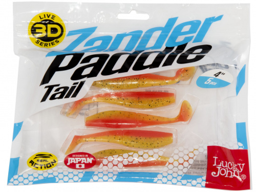 Виброхвосты LJ 3D Series Zander Paddle Tail 4.0in (10.00)/Z08 5шт. фото 3