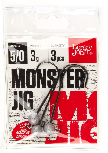 Джиг-головка Monster Jig 5/0#, 5g, 3pcs фото 3