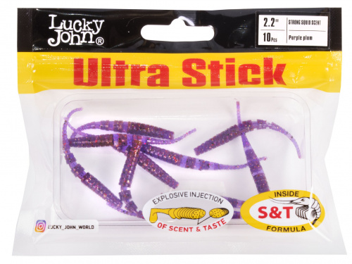 Слаги съедобные искусственные LJ Pro Series Ultra Stick 2,2in (05.60)/S13 10шт. фото 3
