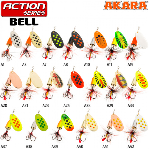 Блесна вращ. Akara Action Series Bell 4 10 гр. 1/3 oz. A37