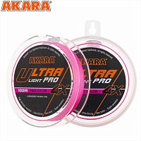 Шнур Akara Ultra Light PRO Pink 100 м 0,12