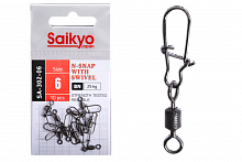 Вертлюг с застежкой Saikyo SA-302-06 - 10 шт (15кг)