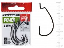Крючки офсетные Lucky John PREDATOR сер. LJH360 POWER разм.K020 6шт.