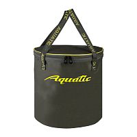 Герметичное ведро AQUATIC В-14Х для замешивания корма с крышкой 30л (цвет: хаки)
