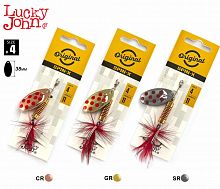 Блесны вращ. Lucky John SPIN X ROUND 04 11,0г CR/GR/SR 3шт. набор