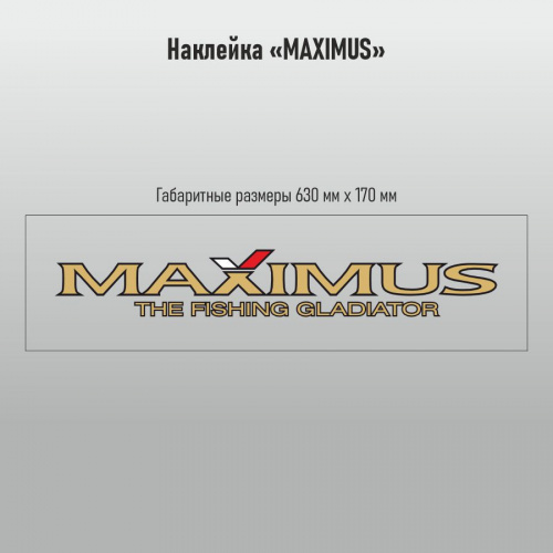 Наклейки Maximus проз/пл. 630х170мм