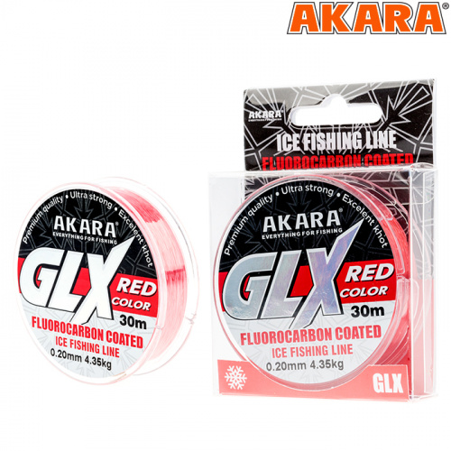 Леска Akara GLX ICE Red 30 м 0,16 фото 5
