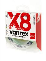 Шнур плетёный Lucky John Vanrex х8 BRAID Fluo Green 125/016