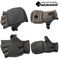 Рукавицы-перчатки Tagrider 0913-15 беспалые неопрен. флис L темный графит