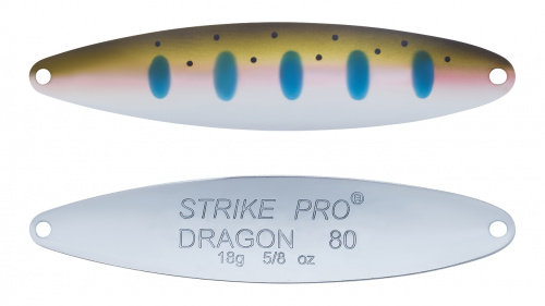 Блесна колеблющаяся Strike Pro Dragon Treble 80M, (ST-07F#485-1-CP)