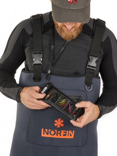 Полукомбинезон заброд. Norfin SHADOW NEOPRENE BOOTFOOT р.44-XL с сапогами резина фото 9