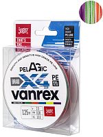 Шнур плетёный Lucky John Vanrex PELAGIC х4 BRAID Multi Color 125/026