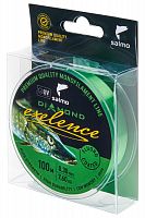 Леска моно. Salmo Diamond EXELENCE FLUORO COATED Green 100/030