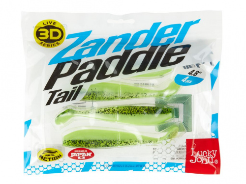 Виброхвосты LJ 3D Series Zander Paddle Tail 4.8in (12.00)/Z06 4шт. фото 3