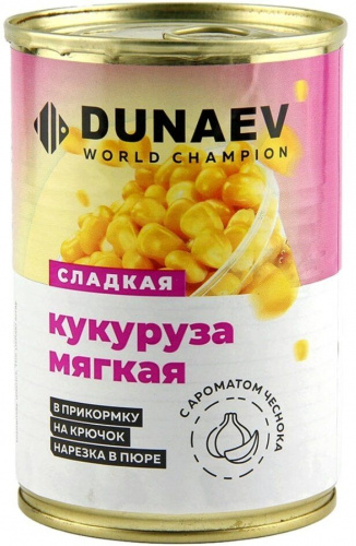 Кукуруза Мягкая DUNAEV металлобанка 400мл, чеснок