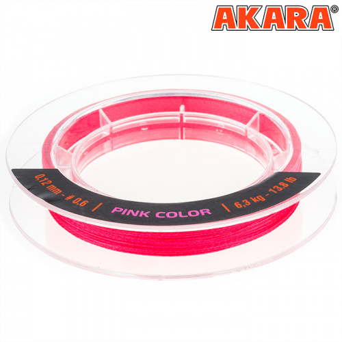 Шнур Akara Ultra Light Pink 100 м 0,12 фото 3