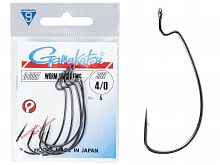 Крючки офсетные Gamakatsu Worm OFFSET EWG HOOKS BLACK разм. 4/0 5шт.