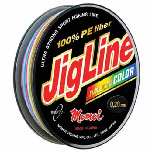Шнур JigLine Multicolor 100м, 0,18мм, 14,0кг