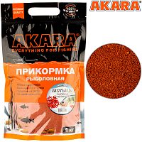 Прикормка Akara Premium Organic 1,0 кг зим. Готов. "Мотыль"